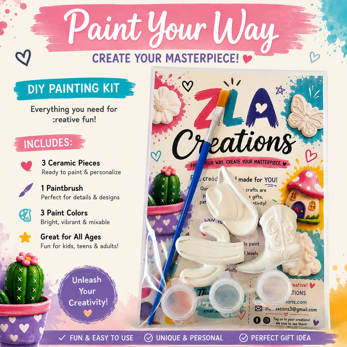 Paint your way DIY craft kit